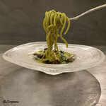 カーサ・デル・チーボ - 鮑の肝を練り込んだタリオリーニ