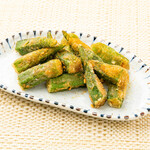 Fried okra curry style