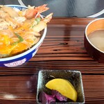 のぶ幸 - 海老天とじ丼 ¥1100