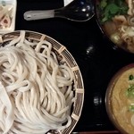 麺処まると - ２色もり　カレー＆肉汁９５０円