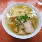 日陰 - 海老ワンタン麺￥950