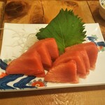 ふく屋 - まぐろ刺身　ここのはうまい