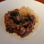 アベス - ランチメニュー: 鶏のソテー,マッシュルーム