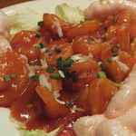 福建家庭料理 旬の香 - 春から海老増量＆エビせんサービス♪　しっかりとしたコクと旨みの「エビのチリソース」