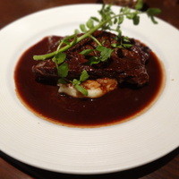 BISTRO DOUBLE - 牛バベットステーキ　赤ワインソース