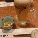 Izumisaka - 生ビール&お通し