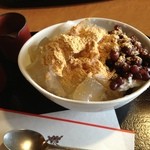 トッピングで　練乳をオーダー