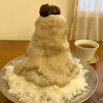 喫茶 ベレー - 料理写真:和栗みるく 棒ほうじ茶付(富士柿 黒豆入り)