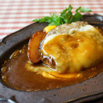 ハンバーグレストランHACHI - 料理写真:デミグラスと厚切りゴーダチーズ