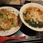 Kokyuu - ラーメン中華丼セット