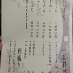 喜美寿司 - メニュー①