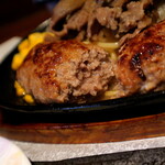 グリルハンター - てごねハンバーグステーキ＆牛鉄板焼きライスセット