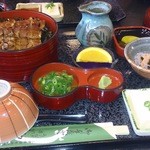 うなぎ 初音 - ひつまぶし(2900円)・・なかなかに豪華です！