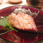 Hashiba - 焼き物は、まぐろの頬肉の味噌煮2013-03