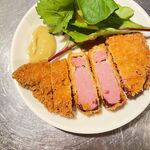 Thickly sliced ham cutlet!