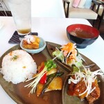 ORANGE CAFE LOG - 料理写真:■金目鯛と豚角煮の和風プレート