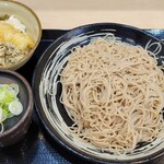 Yudetarou - ・朝そばセット焼鯖ごはん(冷たい蕎麦)430円+そば大盛100円