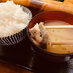 YUMEKOUSEN - 味噌汁に鯛のアラ