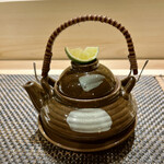 難波 寿司 まつもと - 松茸の土瓶蒸し