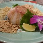 悠苑 - 鯛の広東風刺身