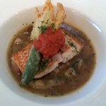 ラトラス - 鮮魚（むつ？）のポワレ　南仏プロヴァンサル　バリグール仕立て