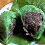 菓司庵 いずみ野 - 柏餅（つぶ餡）！(2013,05/04)