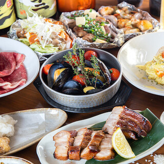 The course menu is also great, with a variety of dishes including savory charcoal grilled dishes and mussels.
