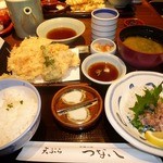 つな八 - 天ぷら定食(\1100)