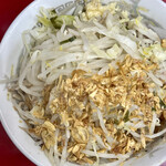 ラーメン二郎 - 『小ラーメン＋塩汁なし』(麺少なめ・ニンニク少なめ)