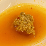 辛麺屋 一輪 - 挽肉が底に沈んでます