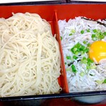 そば処 まるやま - ミニ釜揚げシラス丼セット(もりそば)　￥1000