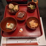 会津郷土食 鶴我 - お通し（５品）