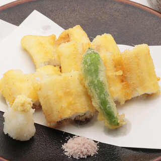 Edo wan chokusou kaiten toukyou sushi kaidou by ITAMAE SUSHI - 活〆穴子の天麩羅