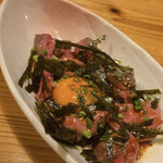 焼鳥のさくら - 肝のオイルユッケ