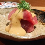 京料理 阿うん - 本まぐろの寿司　黄身醬油