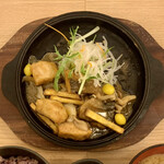 Teshio Gohan Gen - 鮭とごろごろ秋野菜の味噌バター定食 ¥1,020 の鮭とごろごろ秋野菜の味噌バター