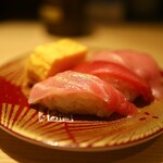 元祖寿司 - マグロ3種