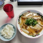 中華そば 双鳩 - チャーシュー麺＋ライス