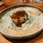 レストラン ナズ - はぜかけ新米、ポルチーニ茸、いくらポルチーニ出汁漬け