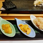 鮨 ふくじゅ - 雲丹食べ比べ ♪