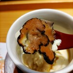 鮨 ふくじゅ - 白子とトリュフの茶碗蒸し ♪