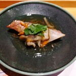 鮨 ふくじゅ - マグロの顎肉のきのこあんかけ ♪