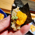 鮨 ふくじゅ - 雲丹食べ比べ ♪