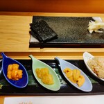 鮨 ふくじゅ - 雲丹食べ比べ ♪