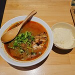 Chiritoma ramen sanku - チリトマラーメン＋チーズライス(小)