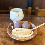 粟餅所・澤屋 - 北野名物  粟餅　紅梅(3個)  煎茶付き♡