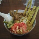 駅前cafe 和 - 料理写真:ごぼてんうどん