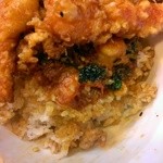 天三 - 飯の丼タレ浸み具合！