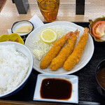 ちかちゃん - エビフライ定食