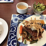 あか牛Dining yoka-yoka 鉄板&グリル - サーロインステーキジャポネソース